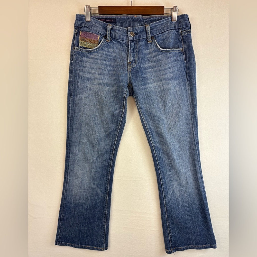 CITIZENS OF HUMANITY Womens Jean Linda Stretch Y2K‎ Blue Denim Pant Boot Cut 28